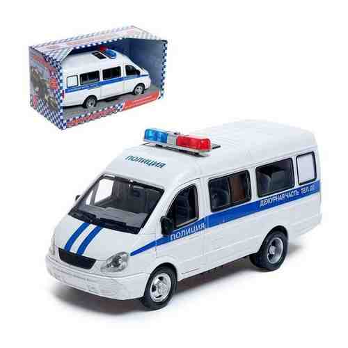 Микроавтобус пластиковый фрикционный 3221 ГАЗель полиция со звуком и светом арт. 101460332714