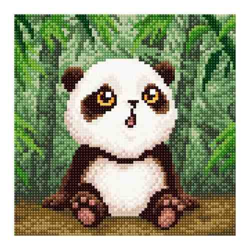 МС-001 Алмазная мозаика 'Малыш-панда'20*20см Brilliart арт. 101090735028