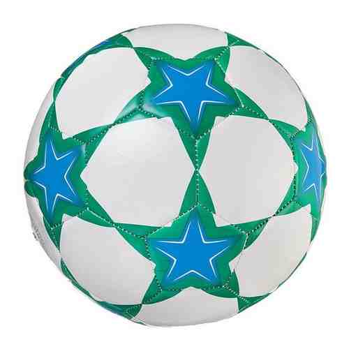Мяч футбольный JUNFA сине-зелёный, 22-23 см арт. 1742315696