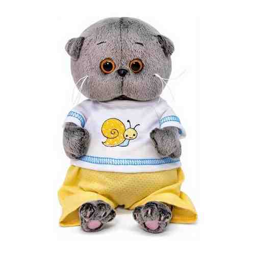 Мягкая игрушка «Басик BABY», в футболке с улиткой, 20 см арт. 101359878536