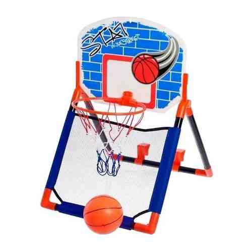 Набор для баскетбола «Бросок», крепится на дверь, трансформируется в стойку арт. 101725514941