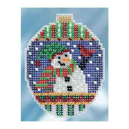Набор для вышивания бисером Привет от снеговика арт. 100932596094