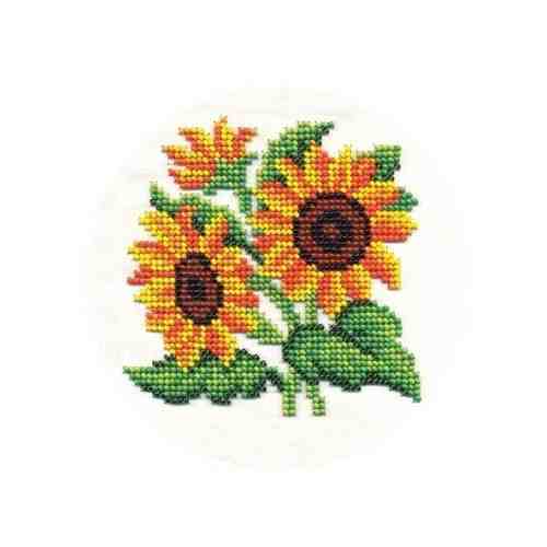 Набор для вышивания Кларт Цветы солнца 13х13 см арт. 663645491