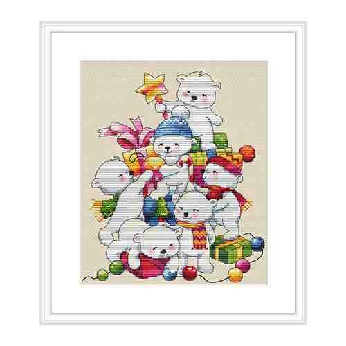 Набор для вышивания Рождественские мишки арт. 101206883682
