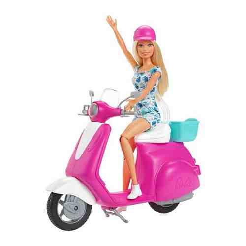 Набор игровой Barbie Кем быть? Блондинка на скутере GBK85 арт. 816732581