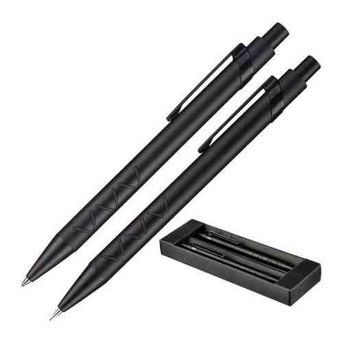 Набор Pierre Cardin PEN&PEN: ручка шарик. + механич. карандаш. Цвет - черн. матовый. Упаковка Е-3n арт. 101172632123