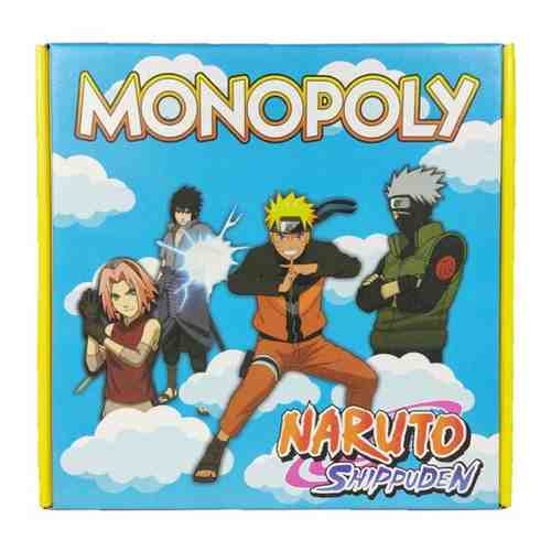 Настольная игра Наруто Монополия Monopoly Naruto Аниме Экономическая Карточная Развивающая Для всей семьи Для Детей Ходилка Детская Классическая арт. 101569309364