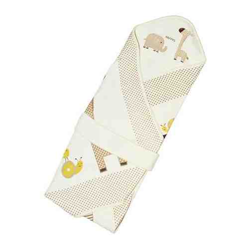 Одеяло-конверт для новорожденного Слоник и жираф, летнее, розовое, 85х85 см арт. 101233657422