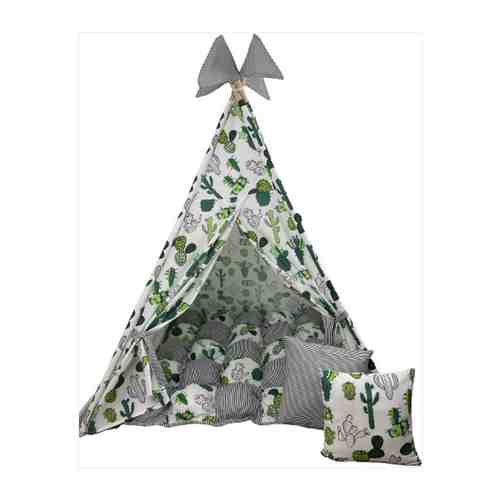 Палатка, Вигвам Для Детей Мексиканский домик - 2. Комплект: Вигвам, Подушка, Антискладывание, Окно, Флажки арт. 101722692406