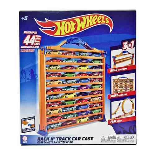 Портативный кейс-автотрек HOT WHEELS для хранения игрушечных машинок HWCC9 арт. 672992006