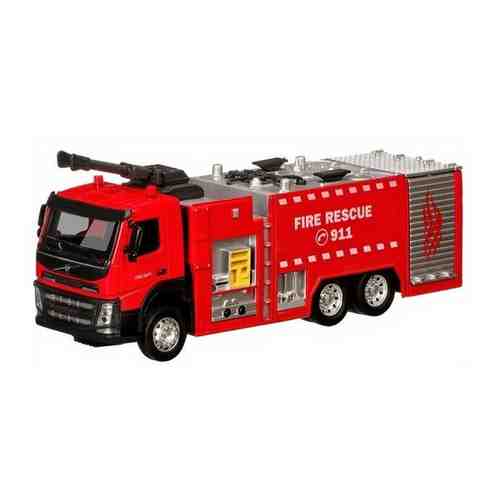 Пожарный автомобиль Автопанорама Пожарная машина Volvo (JB1251184) 1:50, 19 см, красный арт. 101268298752