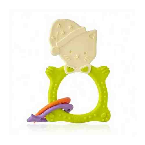 Прорезыватель универсальный для малышей MEOW TEETHER от ROXY-KIDS, цвет зеленый арт. 101463950767