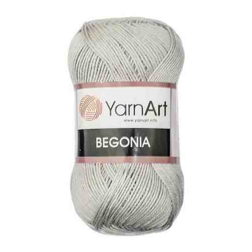 Пряжа Begonia Цвет. 4920, серый, 10 мот., Мерсеризованный хлопок - 100% арт. 101668080802