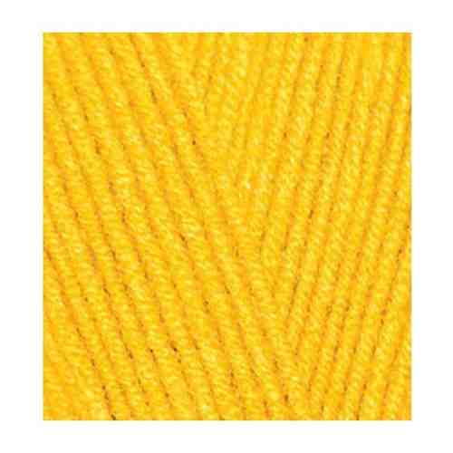 Пряжа для вязания ALIZE 'Lanagold fine' 100 гр. 390м (49%шерсть, 51% акрил) (216 желтый), 5 мотков арт. 101247690850