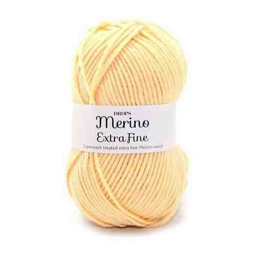 Пряжа DROPS Merino Extra Fine Цвет. 24, желтый, 4 мот., мериносовая шерсть - 100% арт. 101649461719