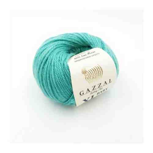 Пряжа GAZZAL Baby Wool XL Цвет. 832, зеленый, 10 мот., мериносовая шерсть - 40%, полиакрил - 40%, кашемир - 20% арт. 101649465515