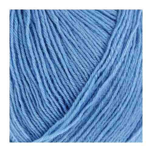 Пряжа Пехорский текстиль Детский каприз трикотажный мериносовая шерсть, фибра, 520 голубой - 1 шт арт. 101470108688