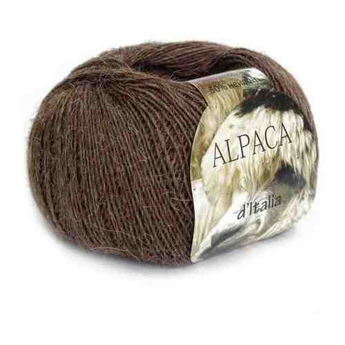 Пряжа Seam Alpaca de Italia Цвет. 0612, коричневый, 5 мот., Альпака - 50%, нейлон - 50% арт. 101668073352
