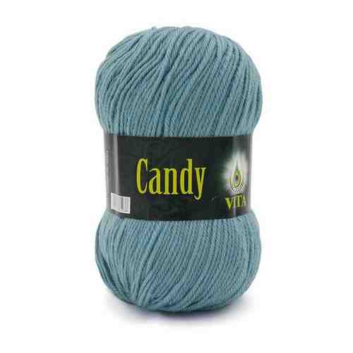 Пряжа Vita Candy (Канди) 2550 дымчато-голубой 100% шерсть 100г 178м 5шт арт. 101436678029