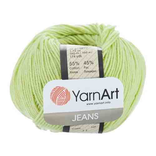 Пряжа YarnArt 'Jeans' 50гр. 160м. (55%хлопок, 45%ПАК) (63 темная бирюза), 10 мотков арт. 101080560752