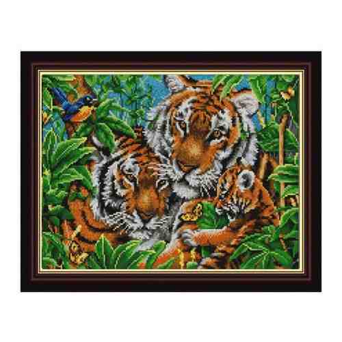 Рисунок на ткани Конёк (бисер), Тигры, 29*39 см (9836) арт. 101095103171