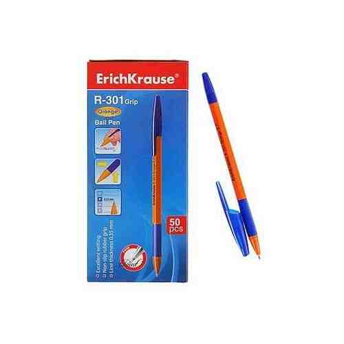 Ручка шариковая ErichKrause R-301 GRIP ORANGE синяя 39531 арт. 101453673334