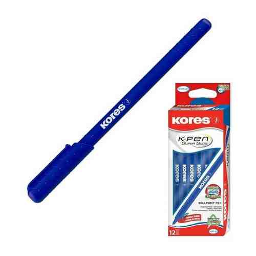 Ручка шариковая одноразовая Kores Kor-M синяя (толщина линии 0.5 мм) арт. 100922262999