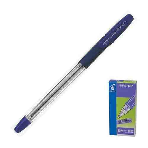 Ручка шариковая Pilot BPS-GP, резиновый упор, 0.7мм, масляная основа, стержень синий, BPS-GP-F арт. 101462932916