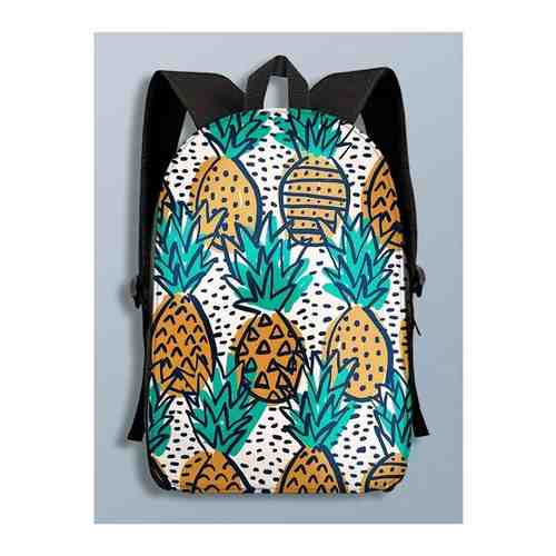Рюкзак ананас (школьный рюкзак,фрукт, рюкзак с рисунком, принт) - 17 А3 p арт. 101740455330