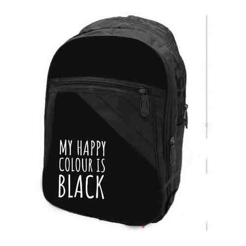 Рюкзак NAZAMOK Black, 28х16х43 см, 2 отдела на молниях, наружный карман, черный арт. 101462678609