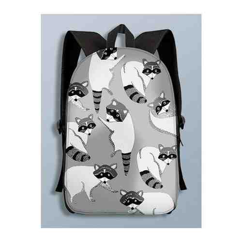 Рюкзак животное (звери, енот, рюкзак с принтом, для школьника) - 60 A3 р арт. 101758290763