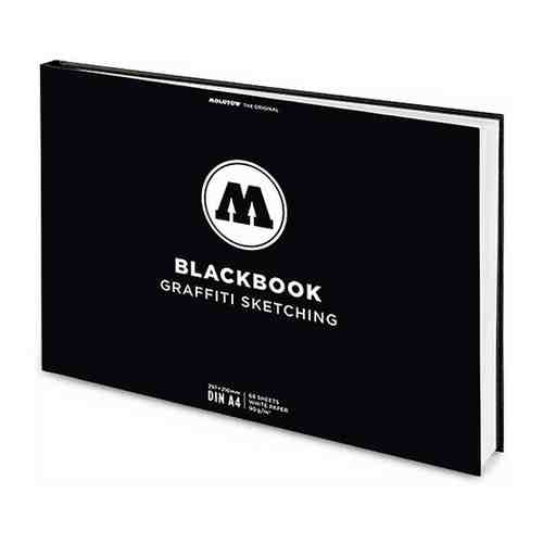 Скетчбук Molotow Blackbook Graffiti Sketching DIN A4 801208 арт. 101321571338