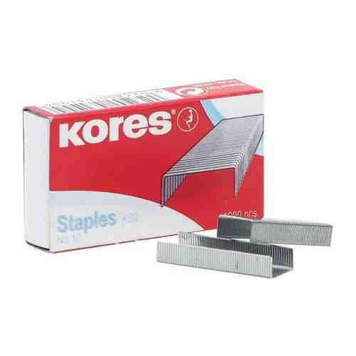 Скобы для степлера Kores N10, никелированные, (2-20 листов), 1000 штук арт. 101234737166