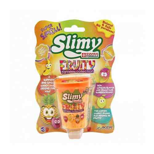Слайм SLIMY 37326 с фруктовым запахом, ананас, 80 г. арт. 101121491132
