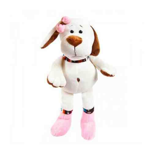 Собака с розовым бантом, 17 см мягкая игрушка TEDDY YSW18656 арт. 650697649
