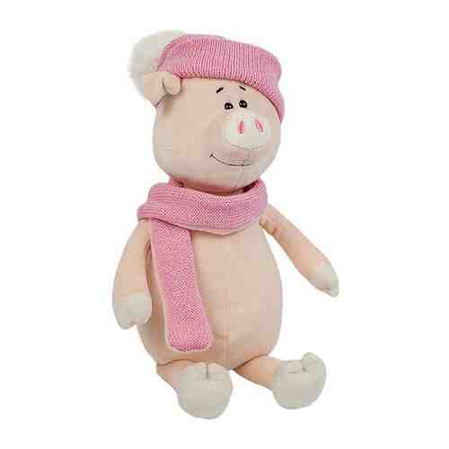 Свинка Глаша в шапке и шарфе 28 см MT-MRT031804-28 арт. 649988114