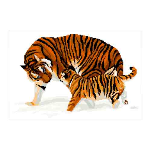 В-0001 Набор для вышивания 'Тигры' 45х33 см арт. 556133078