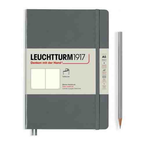 Записная книжка Leuchtturm А5, нелинованная, глубокий серый, 123 страниц, мягкая обложка арт. 1656574363