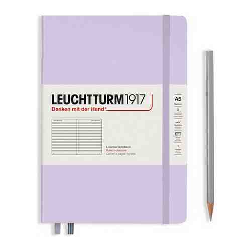 Записная книжка Leuchtturm, в линейку, 251 страница, сиреневый, твёрдая обложка, А5 арт. 101580657686