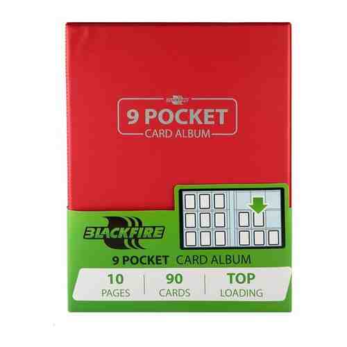 Альбом для хранения коллекционных карт Black Fire 9 Pocket Card Album, BCCA_0903, красный арт. 101332700495