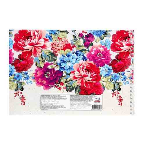 Альбом для рисования А4 24л гребень прекрасные цветы 24-4423 1 шт. арт. 100926670926