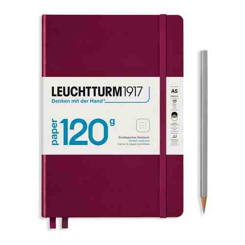 Блокнот Leuchtturm Edition А5, нелинованный, винный, 203 страниц, твердая обложка арт. 101491396350