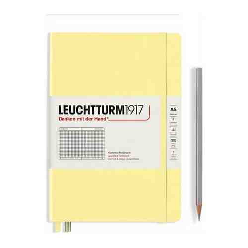 Блокнот Leuchtturm Smooth Colours А5 (в клетку) 125л ванильный твердая обложка арт. 101581125411