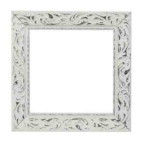 Calligrata Рама для картин (зеркал) 20 х 20 х 4.0 см, дерево, «Версаль», цвет бело-серебристый арт. 1430100352