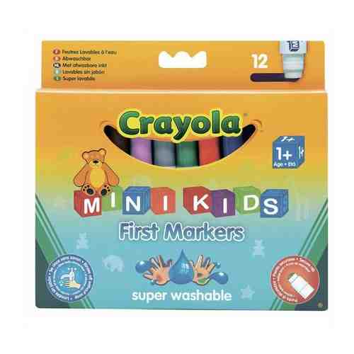 Crayola Crayola Набор смывающихся фломастеров Mini Kids для малышей, 12 шт. 8325 арт. 31021010