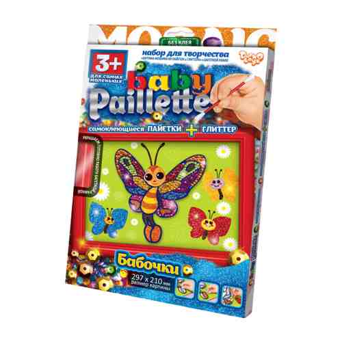 Danko Toys Аппликация из пайеток Baby Paillette Бабочки PG-01-03 арт. 676860461