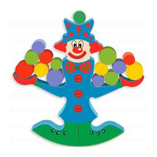 Деревянная игрушка весы Клоун арт. 101339756937