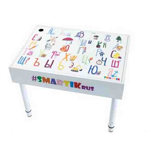 Детский световой стол Smartik световая песочница с большой грифельной крышкой и игровым полем 