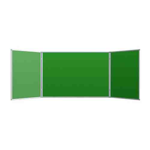 Доска меловая - магнитная зеленая 100х300 2-створ., аналог 402751 , 1 шт. арт. 101268338440