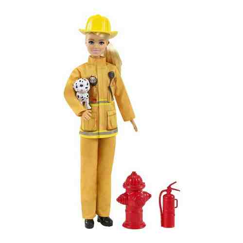 Кукла BARBIE в пожарной форме с аксессуарами GTN83 арт. 816587491